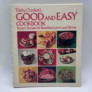 Vintage Betty Crocker's Good and Easy Cookbook (1974, 8th Printing) - Wirebound